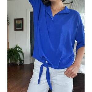 NEW MINT EXCLUSIVES eliza dolman sleeve top in royal